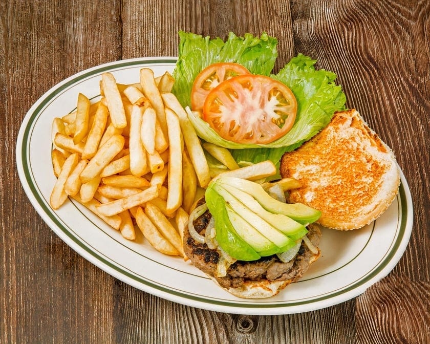 All-American Angus Classic Burger.