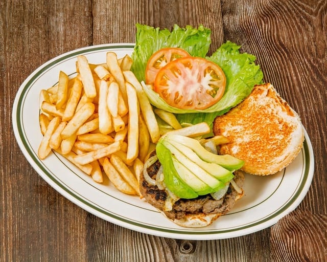 All-American Angus Classic Burger.