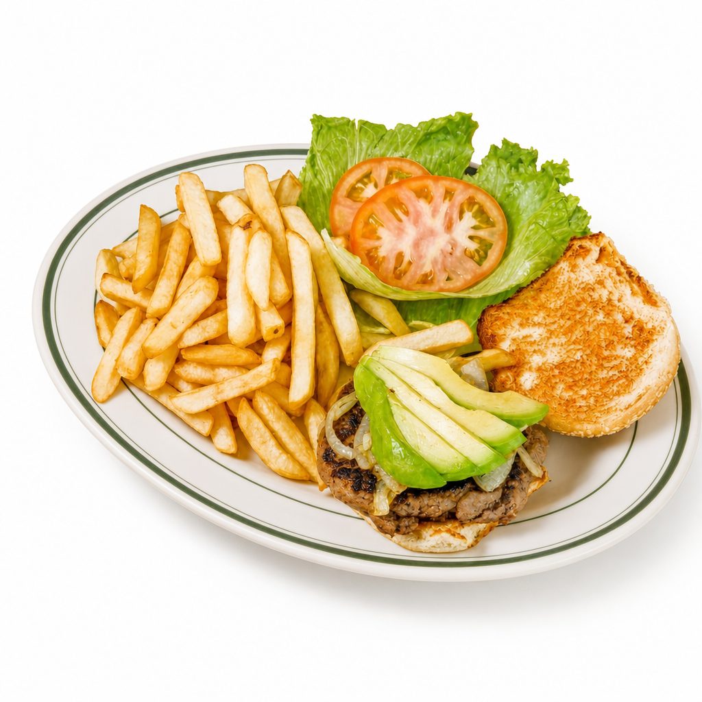 All-American Angus Classic Burger.