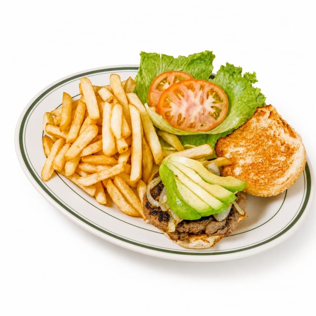 All-American Angus Classic Burger.