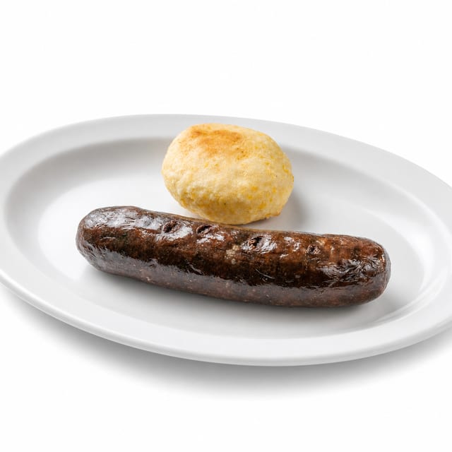 Morcilla Con Arepa.