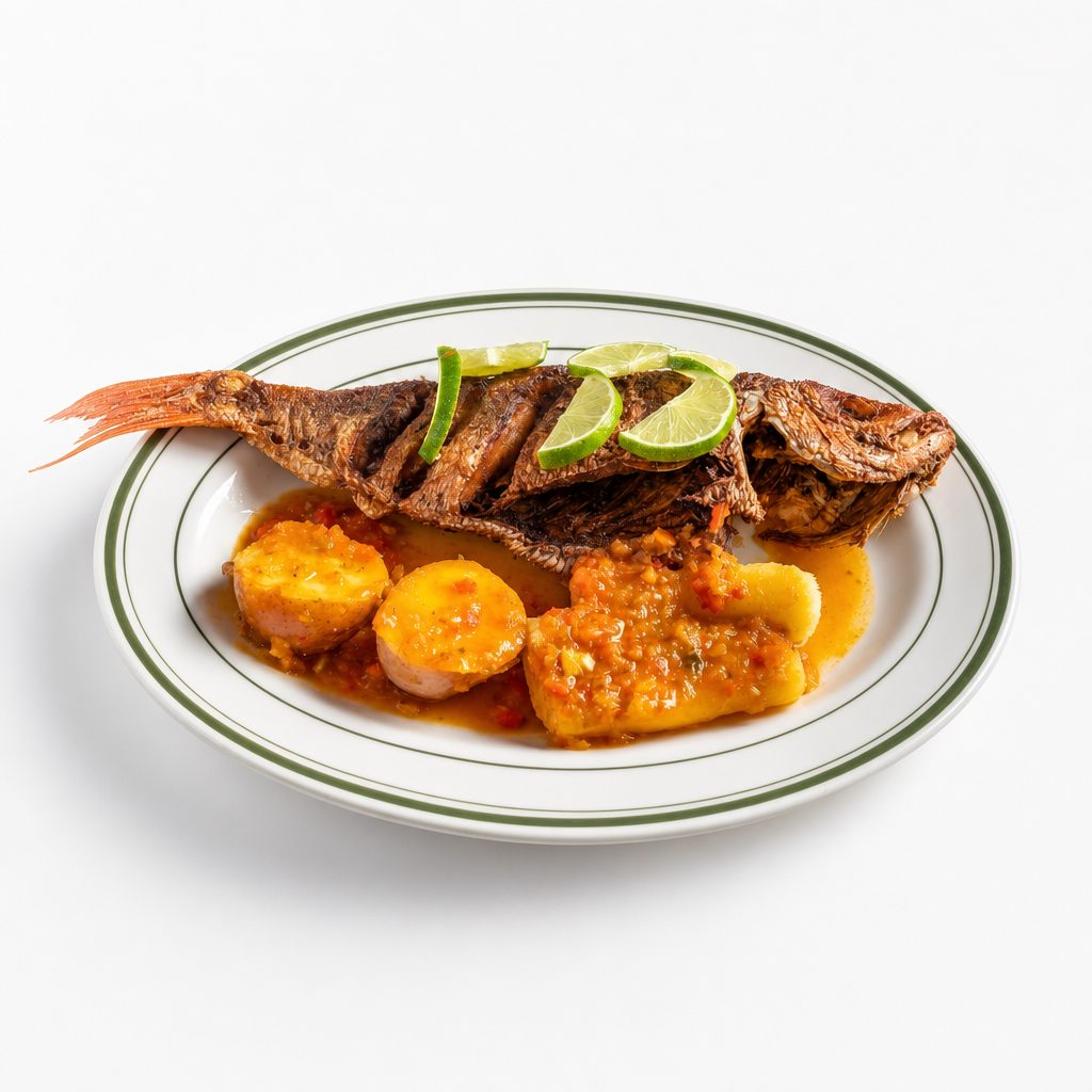 Fried Red Snapper / Pargo Rojo Frito.