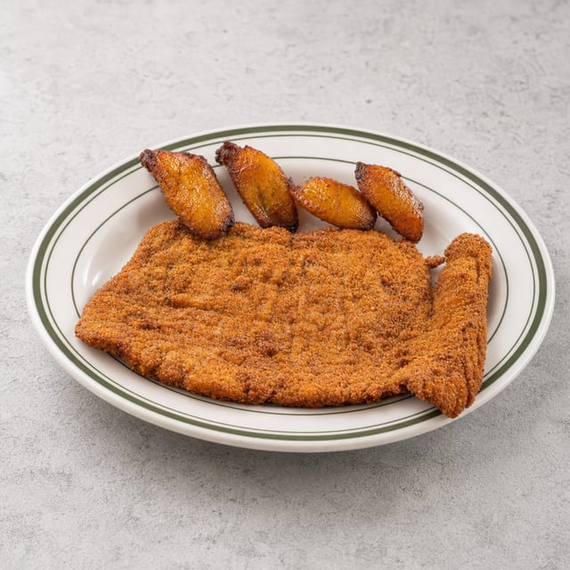 Chuleta Empanizada / Breaded Fried Pork Loin Cutlet.