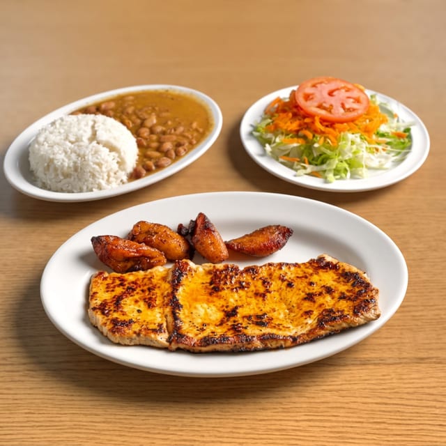 Lomo De Cerdo / Grilled Pork Loin Cutlet.